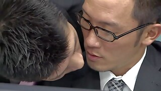 asian Japanese Office Gay cumshot