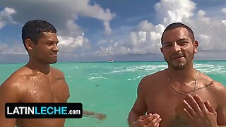 deepthroat Two Latino Studs Cool Off In The Warm Waters Of Cancun Before They Head Back To The Hotel To Fuck hd